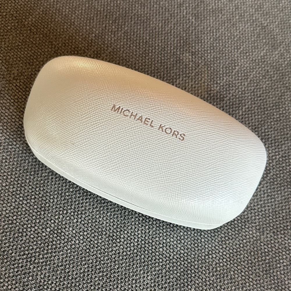 Michael Kors Gold and Black Sunglasses with Cream Case